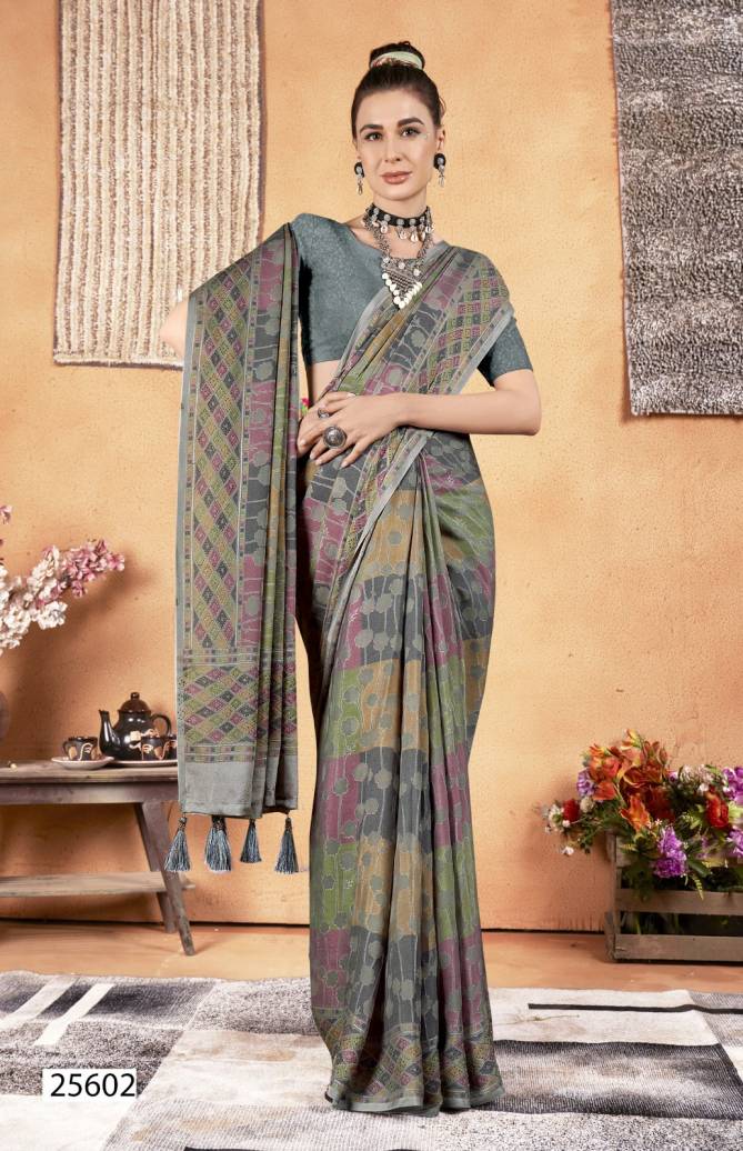 Elemental Vol 4 Vallabhi Printed Moss Georgette Sarees Wholesale Shop In Surat